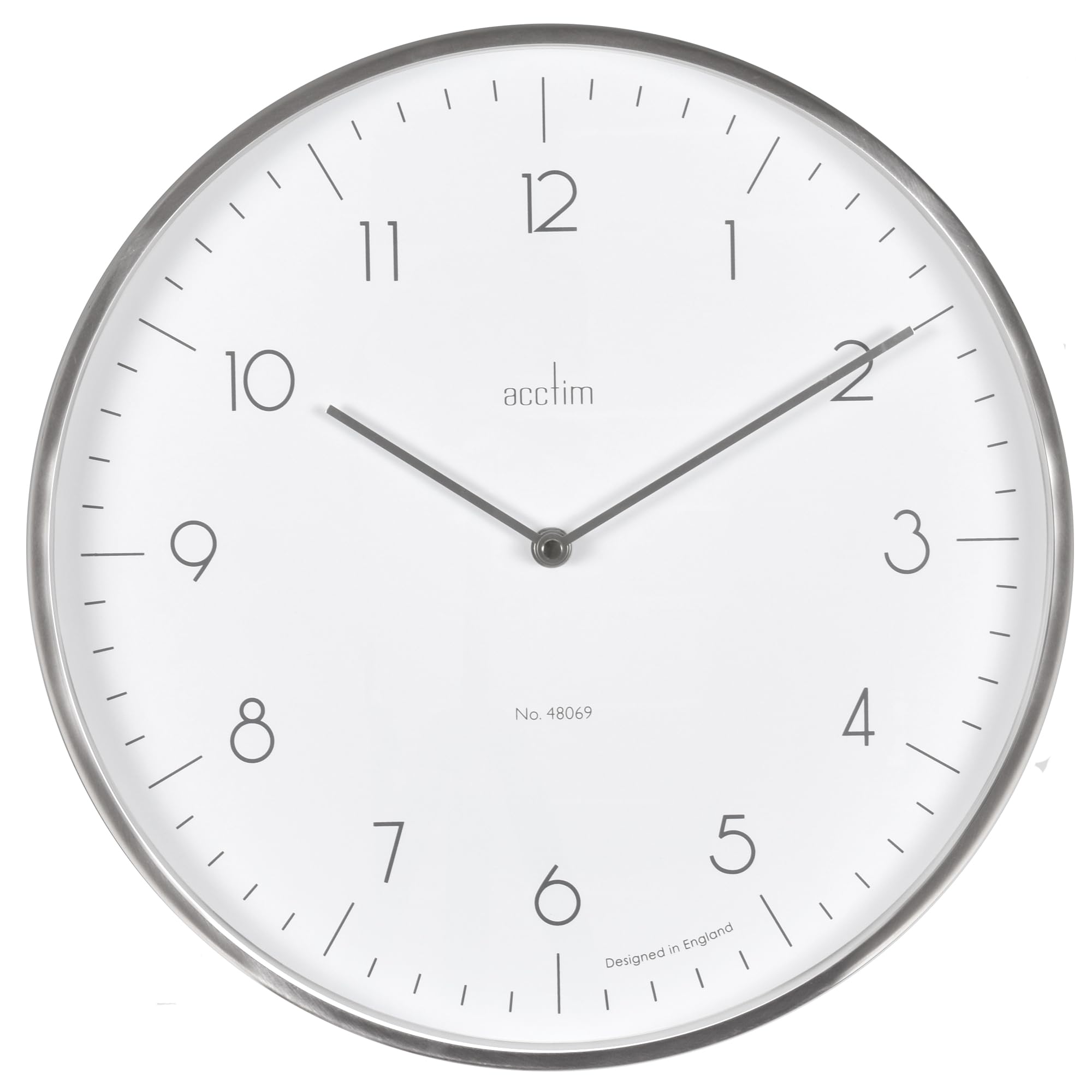 Acctim 29512 Madison Silver Wall Clock