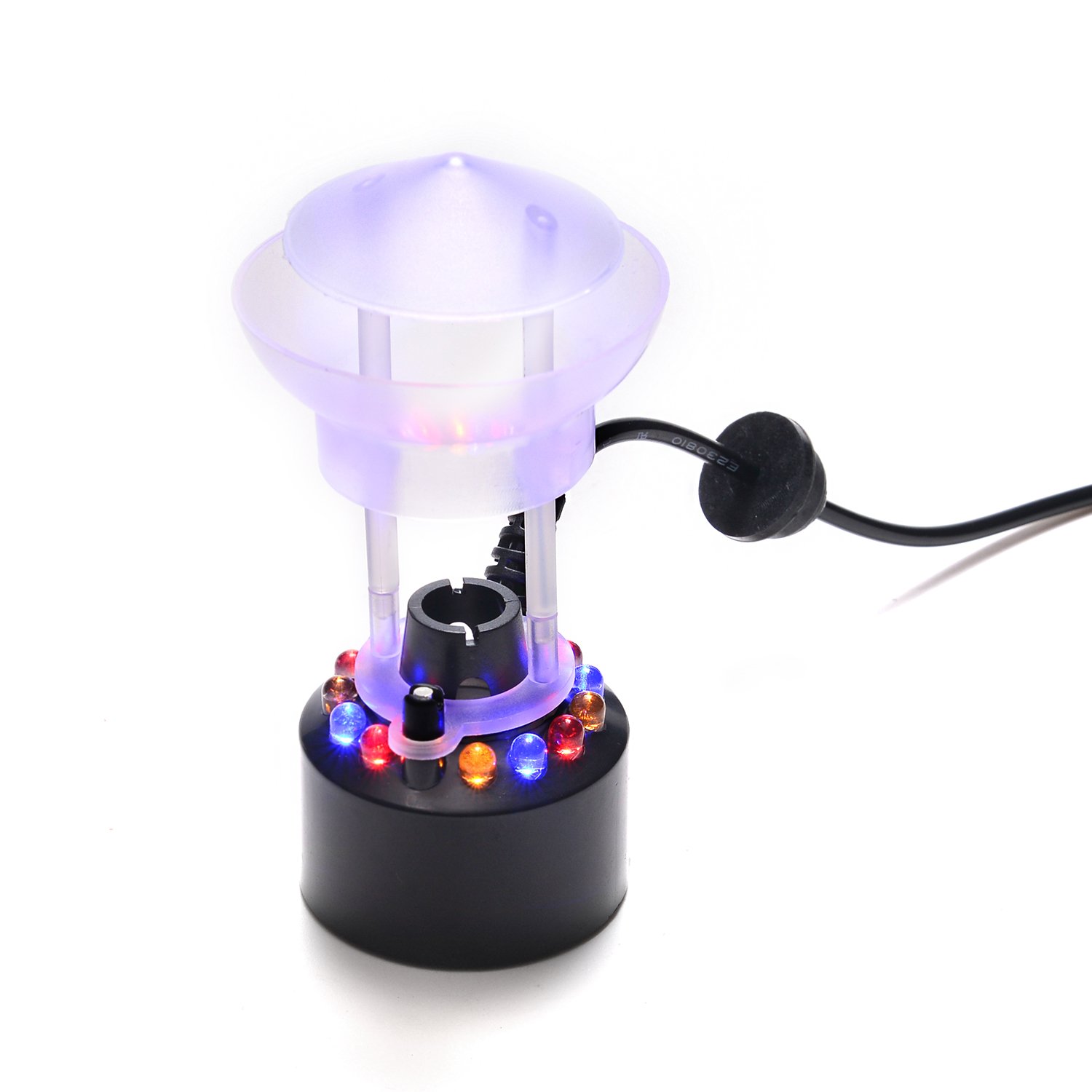 FOUNTAIN MIST MAKER LED Mister Fogger Water Pond Fog Machine Atomize Halloween 757440673362 eBay