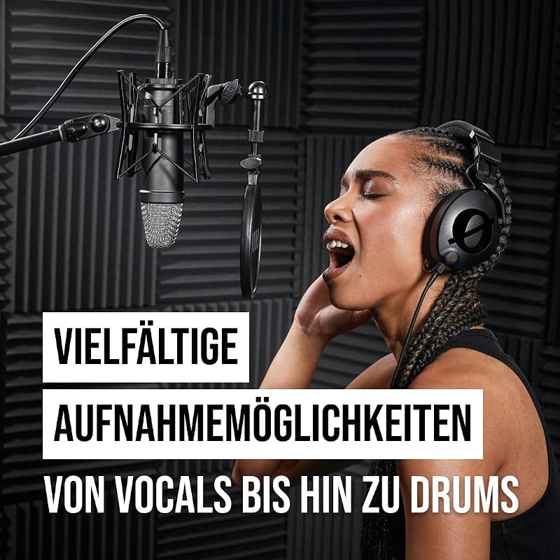 NT1 Signature Series Großmembrankondensatormikrofon mit Schockhalterung, Popschutz und XLR-Kabel für Musikproduktion, Gesangsaufnahmen, Streaming und Podcasting