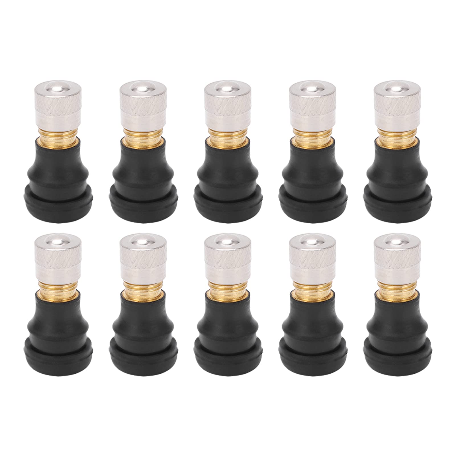 Keenso CHICIRIS 10PCS Durable Electric Scooter Tubeless Tire Vacuum Valve 2cm Long for M365 Pro Less 9mm Diameter Auto Body Repair