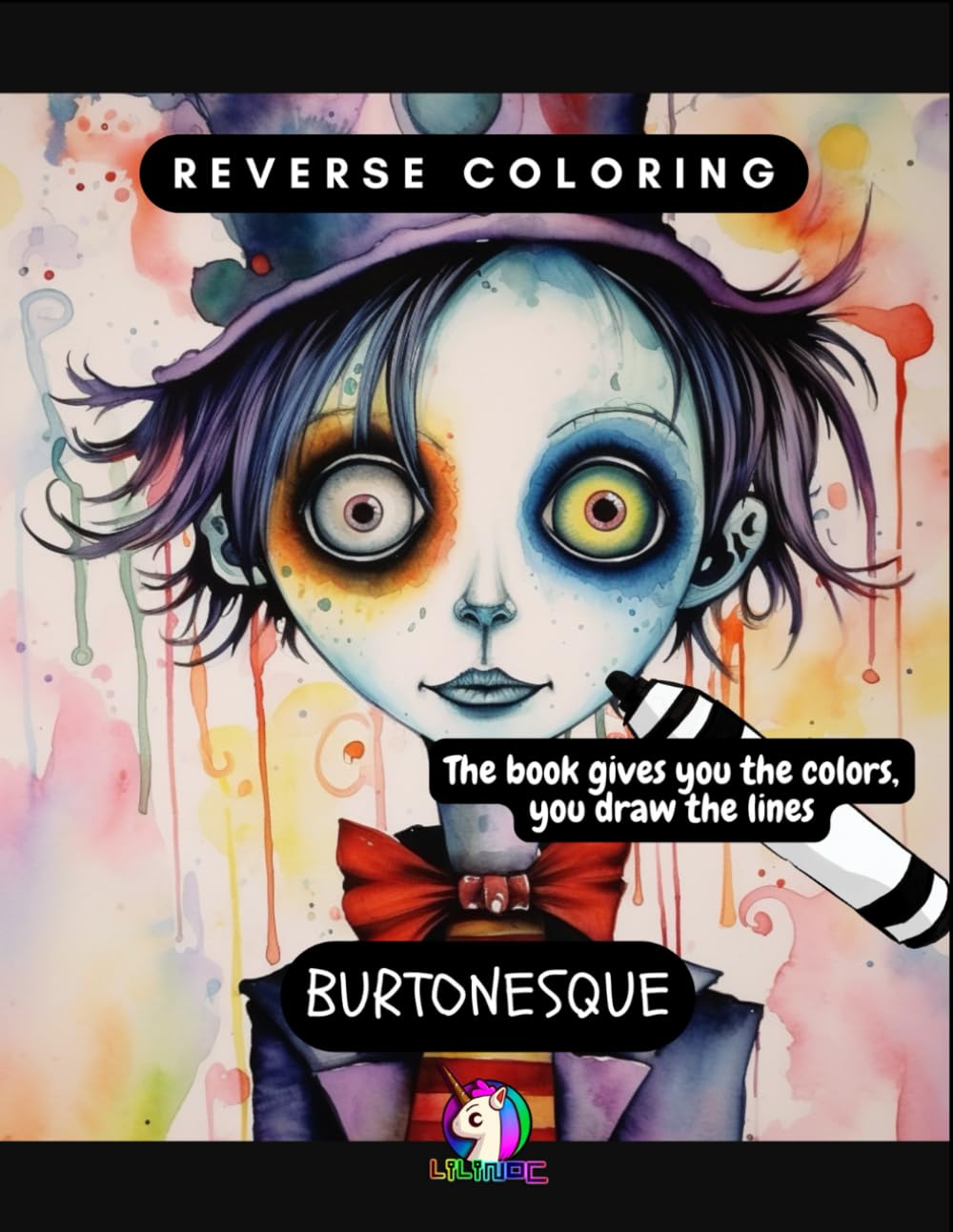 Reverse Coloring: Burtonesque