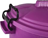Srendi 50L Pink Plastic Storage Bin with Locking Lid Outdoor Rodent Proof view 2