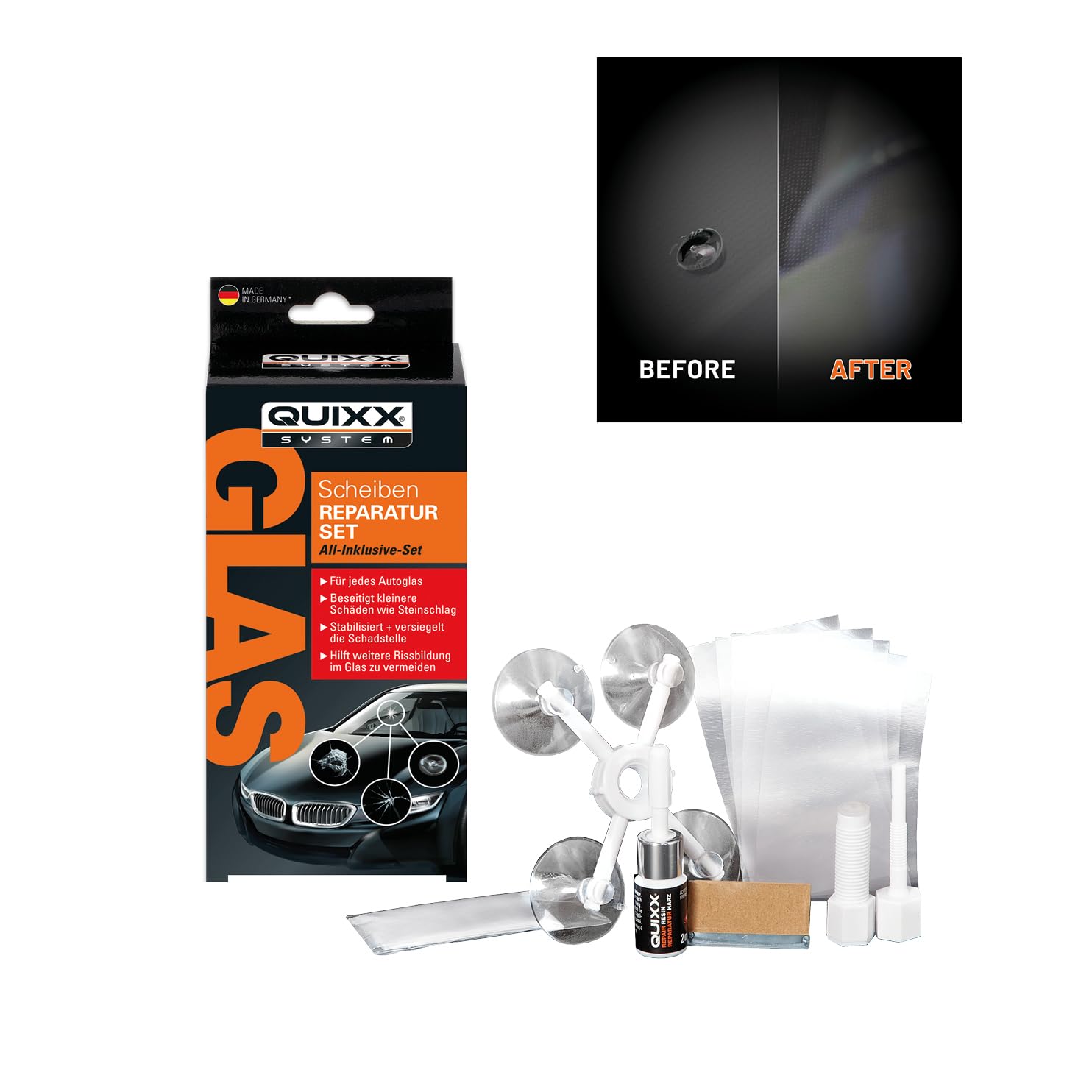 Quixx Windshield Repair Kit / Windscreen Repair Kit