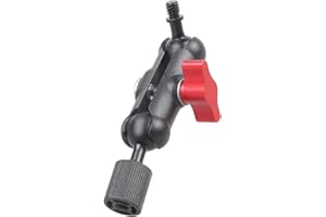 1 / 4inch Male to Female Joint Base Double Socket Arm Extension Motorcycle Bike Phone Mount Camera Lighting