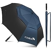 ZOMAKE 62/68 Inch Golf Umbrella Large Oversized Golf Stick Umbrella Windproof Automatic Open with Double Canopy Vented Waterproof for Rain