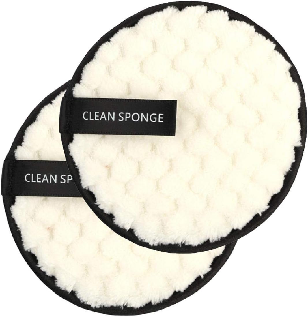 Vaycally 2Pcs Makeup Remover towel Face Cleansing Cloth Pads Plush puff Fashion New Fea Makeup Remover towel Face Cleansing Cloth Pads Plush puff Fashion New