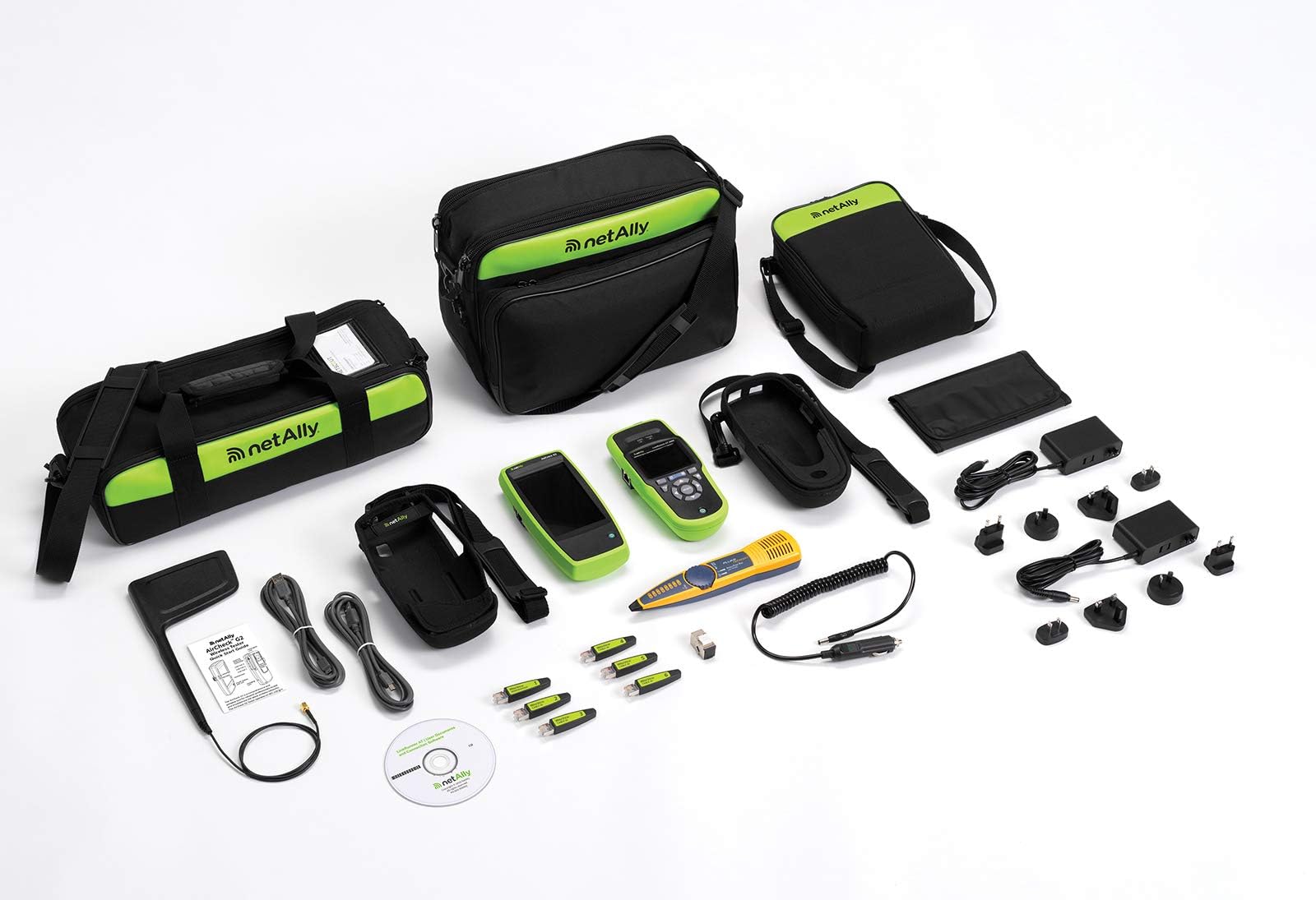 NetAlly ACKG2-LRAT2000 Network Troubleshooting Kit, Wi-Fi Tester, Copper Tester, Fiber Tester