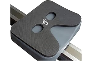 GODFREY Ergo Grip Rowing Machine Seat Cushion – 12mm Non-Slip Neoprene Rower Pad for Concept 2, Water Rower & Recline Bikes (Black)