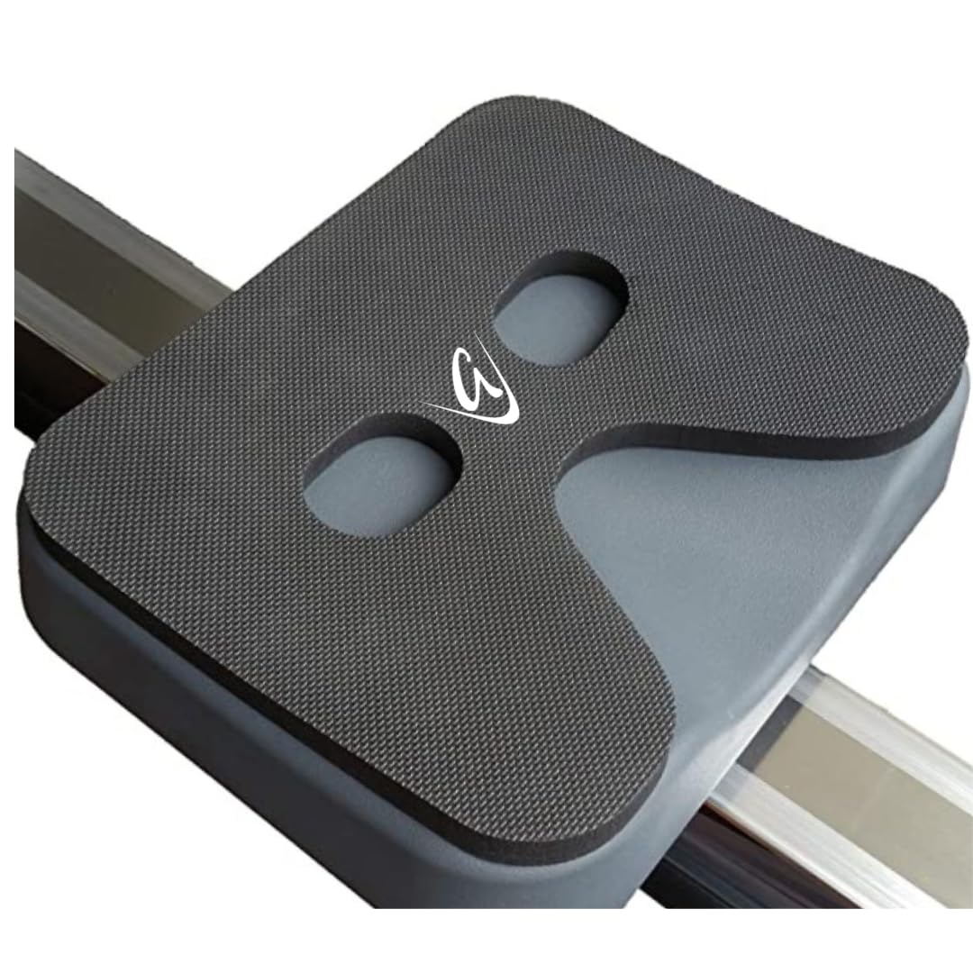 GODFREY Ergo Grip Rowing Machine Seat Cushion – 12mm Non-Slip Neoprene Rower Pad for Concept 2, Water Rower & Recline Bikes (Black)