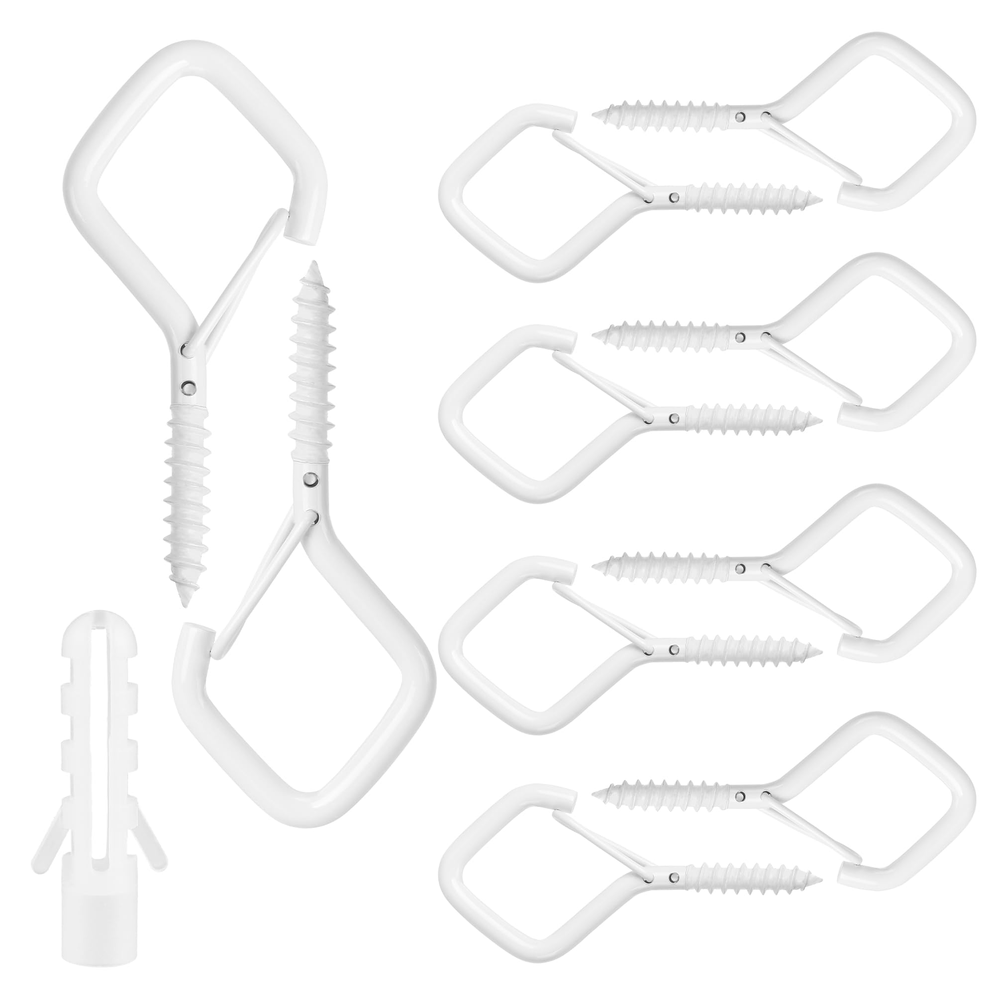 Hooks for Hanging,Screw Hooks,Screw in Hooks,Ceiling Hooks,Wall Hooks,Cup Hooks,Hooks for Hanging Heavy Duty,Ceiling Hooks for Hanging Plants,24 Pieces Cup Hooks Screw In,Hanging Hooks,Ceiling Hook