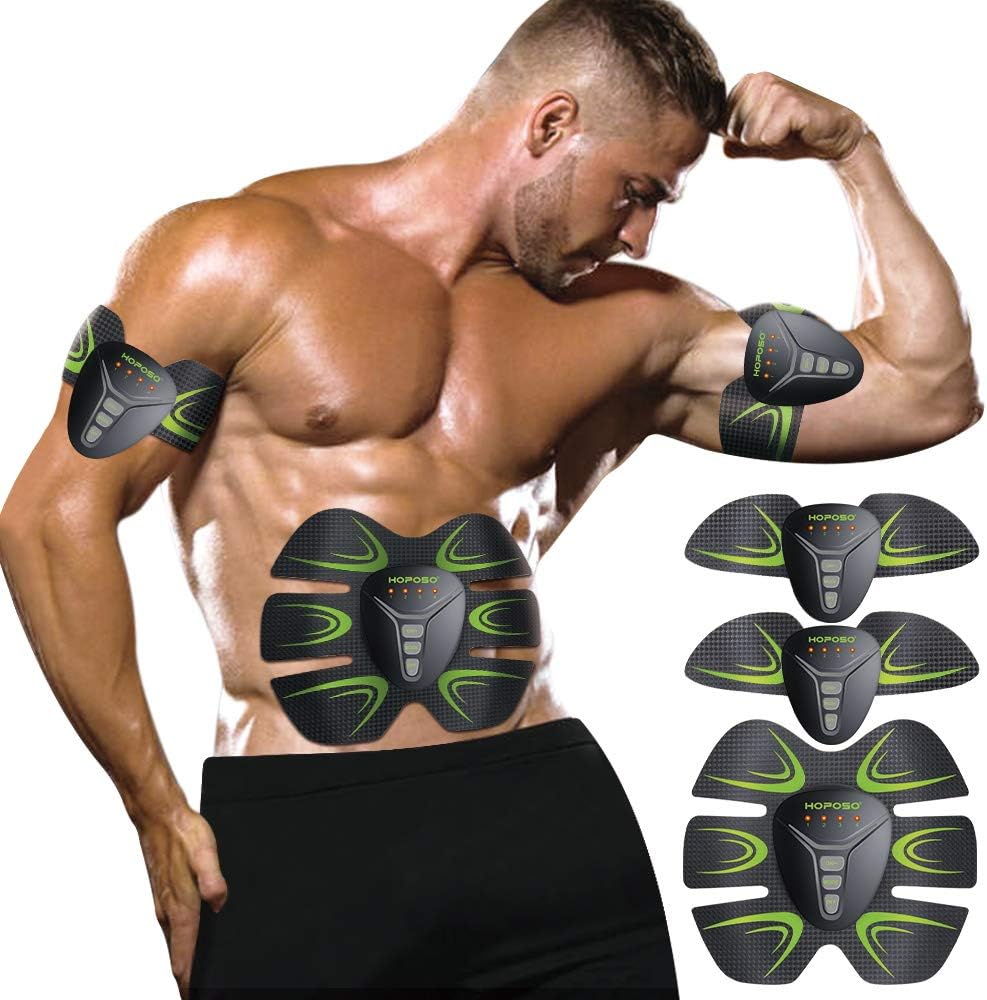 HOPOSO EMS Muscle Stimulator, ABS Trainer Ab Toner Belt Abdominal