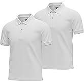INGEAR Polo Shirt for Men -Classic 2 Pack, Lightweight Polo Work Shirts for Men, Perfect for Casual or Professional Wear