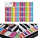 ammoon Piano Keyboard Stickers for 37/49/61/88 Key Keyboards Removable Colorful for Kids Beginners Piano Practice Learning