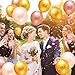 Party Balloons, 12” 60Pcs Gold&Pink&Champagne Gold Party Balloon Decoration Supplies - Great Glitter Rose Gold Assorted Color globos for Birthday/Engagement/Bridal/Wedding/Graduation/Proms/Baby Shower
