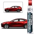 41V Soul Red Metallic Tricoat Touch Up Paint for Mazda, Car Paint Pen Scratch Repair Two-In-One Touch Up Paint, Premium Car Scratch Remover for Deep Scratches