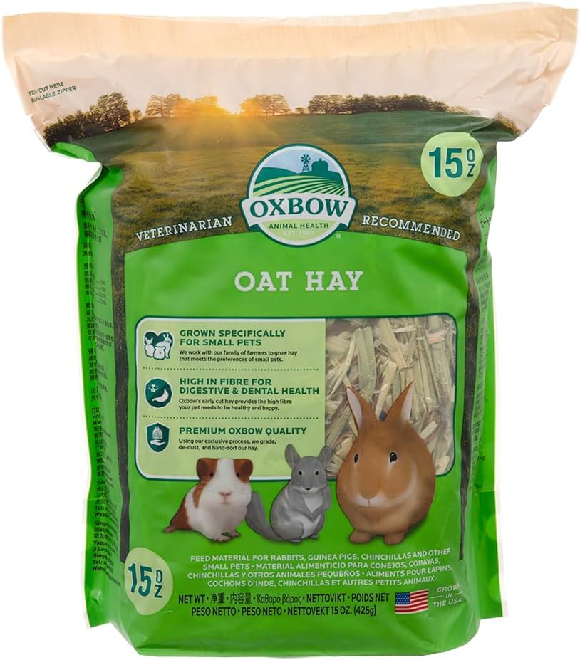 Oxbow Oat Hay for Small Pets 425g Rabbits Guinea Pigs Chinchilla