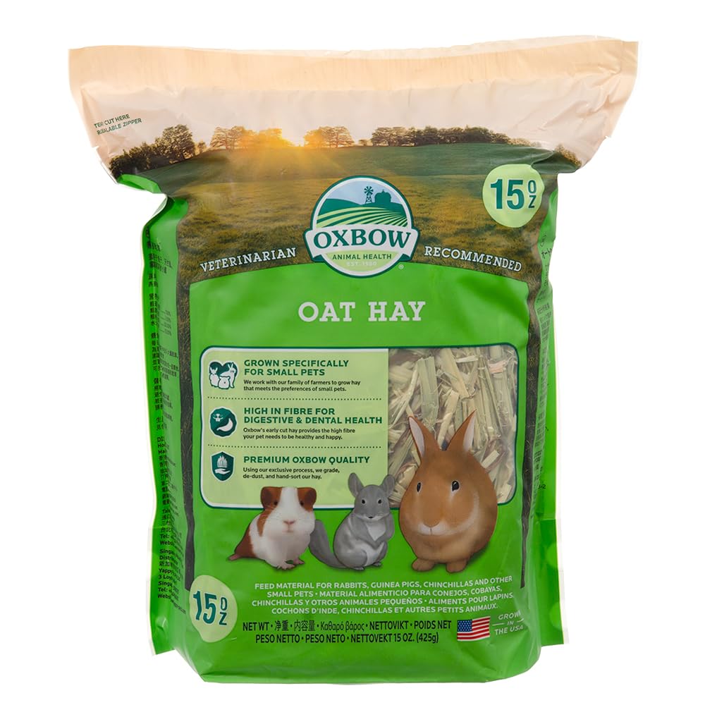 Oxbow Animal Health Oat Hay - Rabbits, Guinea Pigs, Chinchilla, and Small Pets 425g