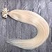 LaaVoo 50g/50s Remy Blonde Nail Tip/U Tip Hair Extensions 20