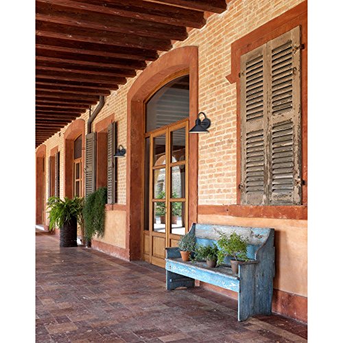 6204400 Watts Creek Wall Lantern, Textured Black Finish on Steel