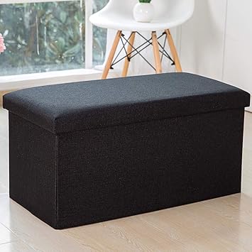 Bequemer Fußhocker Klappbare Aufbewahrungsbank Fußstütze