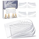 PGRODE 2 Pairs Foot Supination Correction Insoles, 3 Layers Adjustable Silicone Medial Lateral Heel Wedge, Over-Pronation Corrective Inserts for Women Men Feet Alignment, Bow Legs, Knee Pain (L)