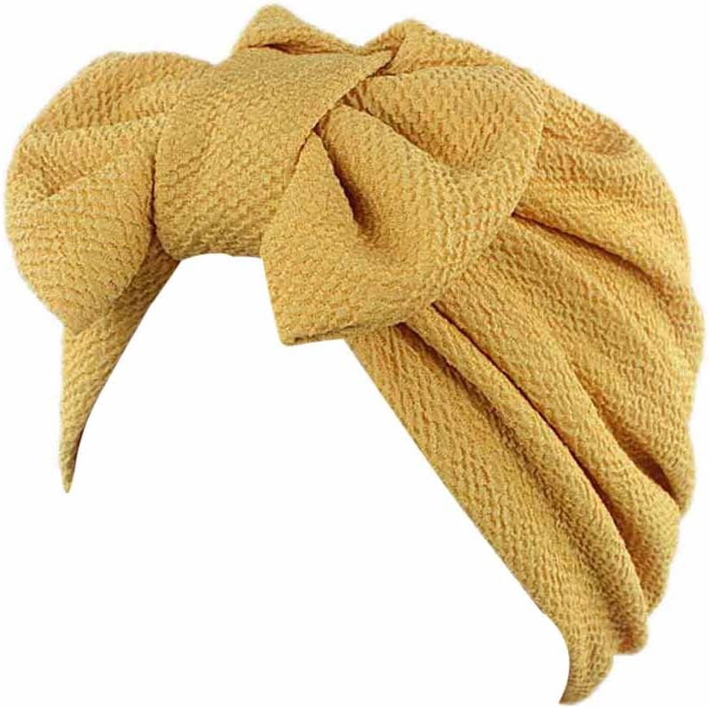 Hotsellhome Women 10 Colours Bow Cancer Hat Slouchy Beanie Scarf Turban Snood Headdress Baggy Head Wrap Cap for Cancer Chemo Alopecia Hair Loss