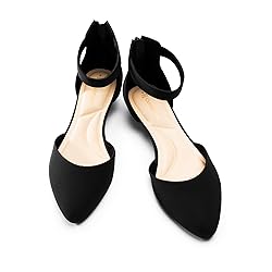 Cusolemore Women's Closed Toe Flat Shoes with Ankle