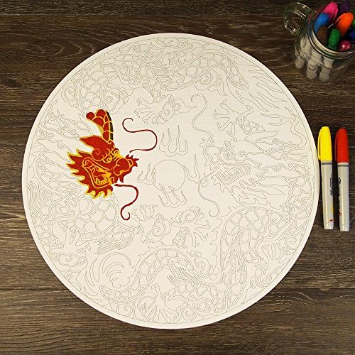 My Wonderful Walls - Chinese Dragon Mandala ColorMe Decal (Large)