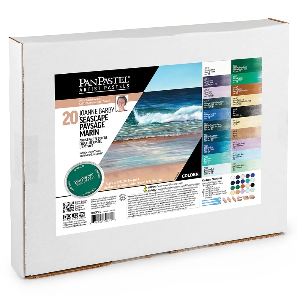 Colorfin, PanPastel Artists Pastels, 20-Color Joanne Barby Seascape Painting Set (30252)