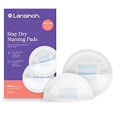Lansinoh Stay Dry Disposable Nursing Pads, 100 Count | Soft, Super Absorbent, Breast Pads, Breastfeeding Essentials for Moms