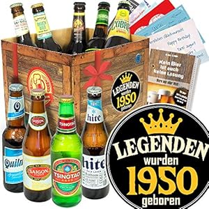 Legenden 1950 / Weltbiere in Geschenkbox/Geschenke für Mann