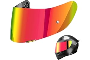 UKIAF K1S Visor Replacements Compatible with AGV K1 K1S K3SV K5 K5S Helmets 1 Pack Revo Smoke Red Suitable for Only Day Use