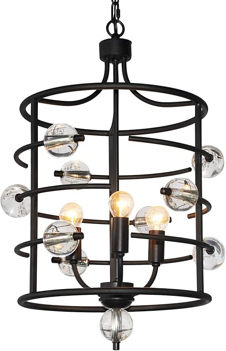 modern cage chandelier