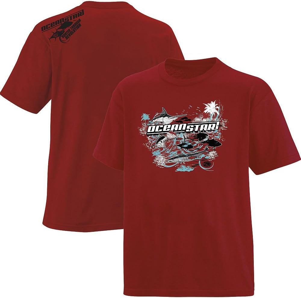 Marlinstar Oceanstar Offshore Demons T-Shirt - Red - Large