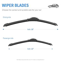 Gavimnal® 26"+22" Silicone Wiper Blades