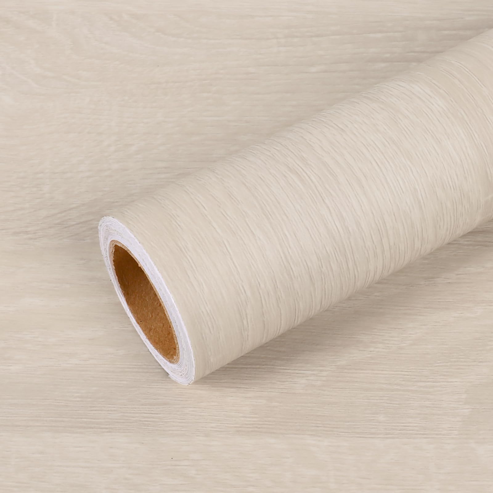 Photo 1 of VEELIKE White Oak Wood Contact Paper Peel and Stick Thick Wood Wallpaper 15.7''x118'' Self Adhesive Wood Grain Contact Paper for Countertops Waterproof Removable Wood Vinyl Wrap for Cabinets Desk