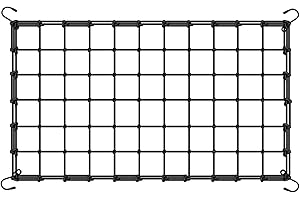 BSTPCOO 2x4 Trellis Net for Grow Tent, Stretchy Scrog Net Heavy Duty Trellis Netting with Hooks for Climbing Plants Outdoor Indoor Plant Growing Tents, Cucumber Trellis Netting Support for Garden