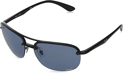 black and blue ray ban glasses