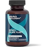 Neurobiologix Methyl Folate Plus, Advanced Blend of L-5 Methylfolate, Folinic Acid & B Vitamins, Supports Healthy Methylation, Brain & Heart Function for Men & Women, Gluten Free, 90 Capsules