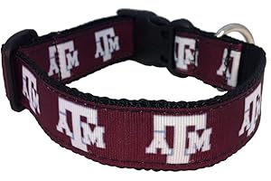 ALL STAR DOGS NCAA Texas A&M Aggies Dog Collar (Team Color, Large)