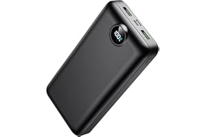 LOOPEAK Portable Charger Power Bank 50000mAh 22.5W Fast Charging USB C Battery Bank External Battery Pack Digital Display Phone Charger with 3 Output & 2 Input for iPhone 17/16/15/14/13/12, Samsung etc Black