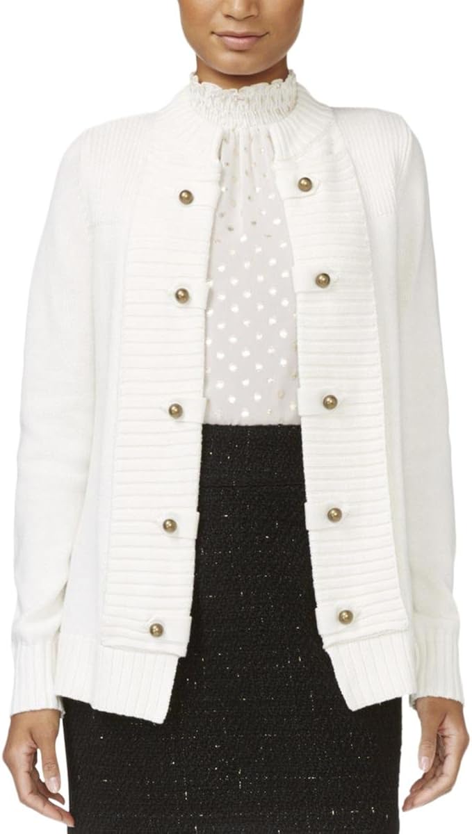 white embellished cardigan