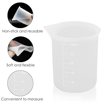 Buy 60 Pcs Resin Mixing Cups Tools Kit 100 Ml Non Stick Silicone Measuring Cups For Epoxy Resin With Small Pouring Cups Online In Vietnam B08rmyl5yk