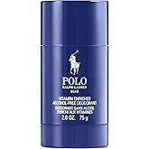 RALPH LAUREN FRAGRANCES - Polo Blue - Men's Deodorant - Aquatic & Fresh - With Citrus, Sage, and Suede - Alcohol-Free, Long Lasting - 2.6 Oz