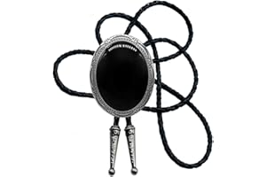 MORANSE Bolo Tie with Natural Stone Turquoise Stone Style Genuine and Cowhide Rope More Colors