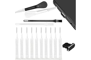 Cell Phone Cleaning Kit - USB C Charging Port Brush Tool Set | Anti Dust Plug Cleaner for | Reusable Speaker Accessories, Hea