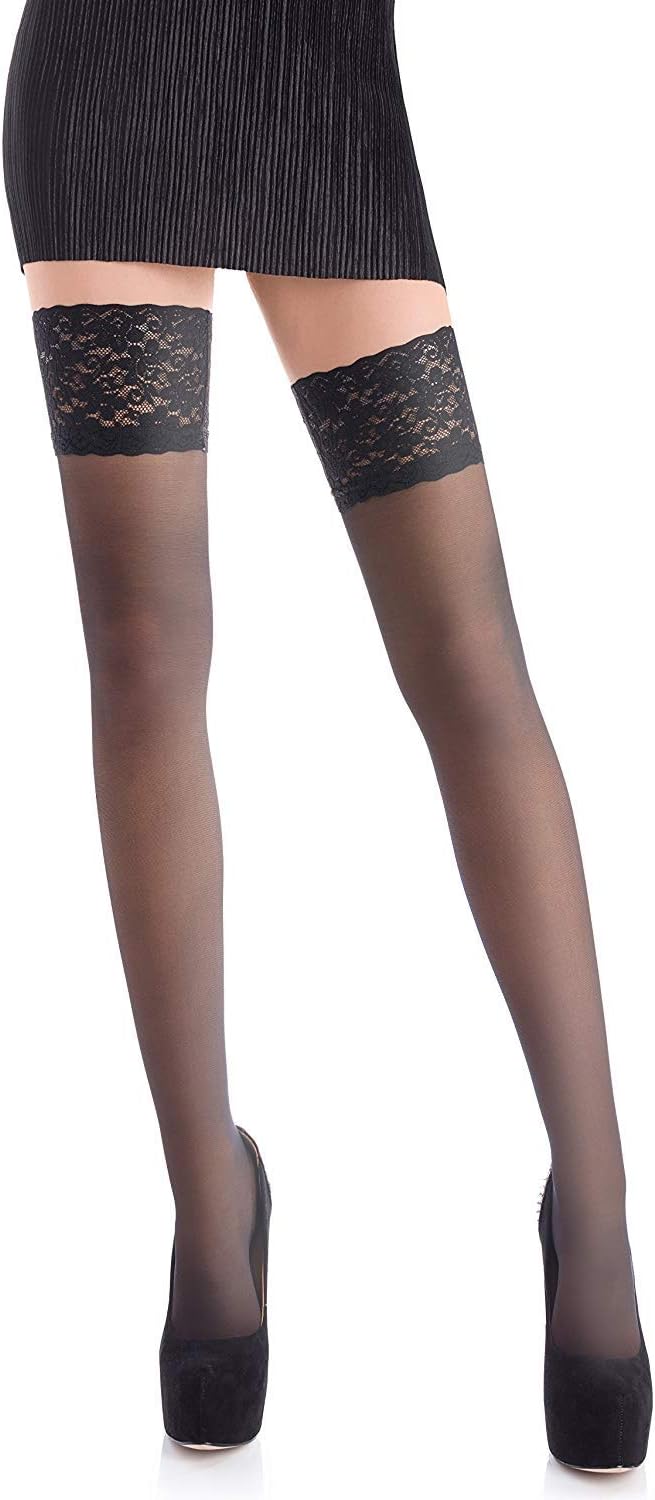 DDSColourWomens Sheer Stockings Over Knee Long Casual Sexy Lace Ladies Thigh High