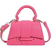 Ayliss Micro Mini Crossbody Handbag Women's Purse Clutch Cute Mini Trendy Bag Top Handle PU Leather Shoulder Bag