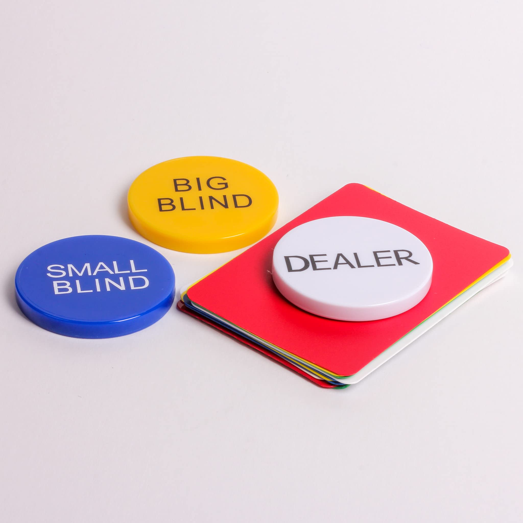 Redtooth Poker Professional Full Button Kit | Includes Dealer Button Small Blind Big Blind and 10 x Cut Cards