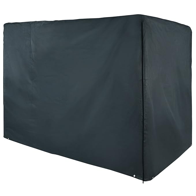 BB Sport Schutzhülle Abdeckhülle Abdeckplane für Hollywoodschaukel, Farbe:Granitgrau (PES), Größe:4 Sitzer Hollywoodschaukel 